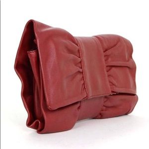 Furla Red Leather Clutch